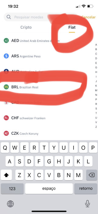 Depositar Fiat na Binance