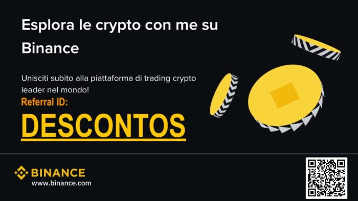 Use o Código de Indicação Binance: DESCONTOS e ganhe 10% de desconto nas taxas das operações Spot!