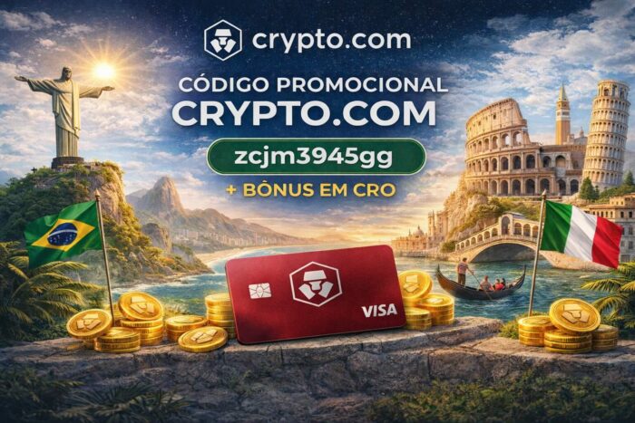 Código Promocional Crypto.com: como funciona para quem mora no Brasil ou na Itália